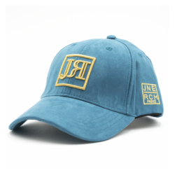 JEUNE RICHE CASQUETTE SUEDE BLEUE 